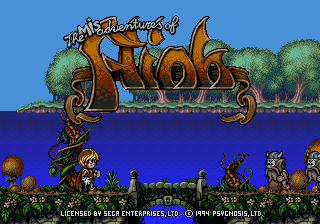 Flink title screen for Sega Mega Drive